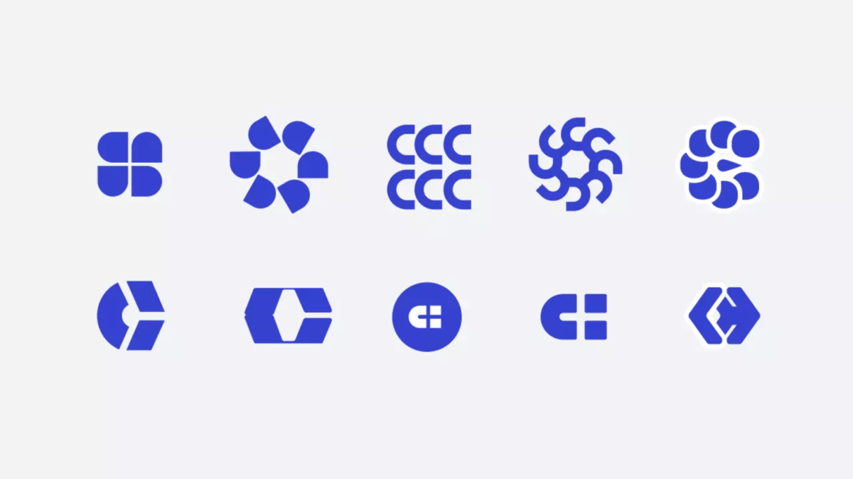 Минималистичные варианты логотипа сипиэйхаб  - Веб студия дизайна Гуси Лебеди Москва